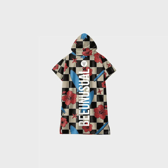 Bee. Unusual. Checkered Reef Kinder Strandponcho