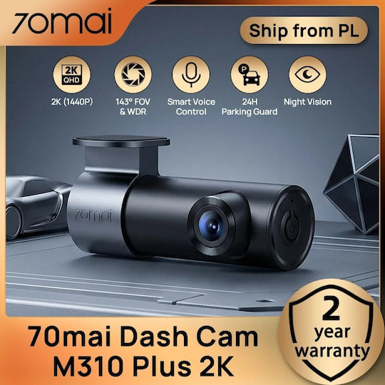 70Mai M310 Plus 2K Car DVR Camera 1440P Wi-Fi