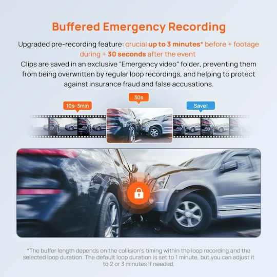70Mai M310 Plus 2K Car DVR Camera 1440P Wi-Fi