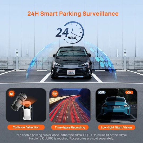 70Mai M310 Plus 2K Car DVR Camera 1440P Wi-Fi