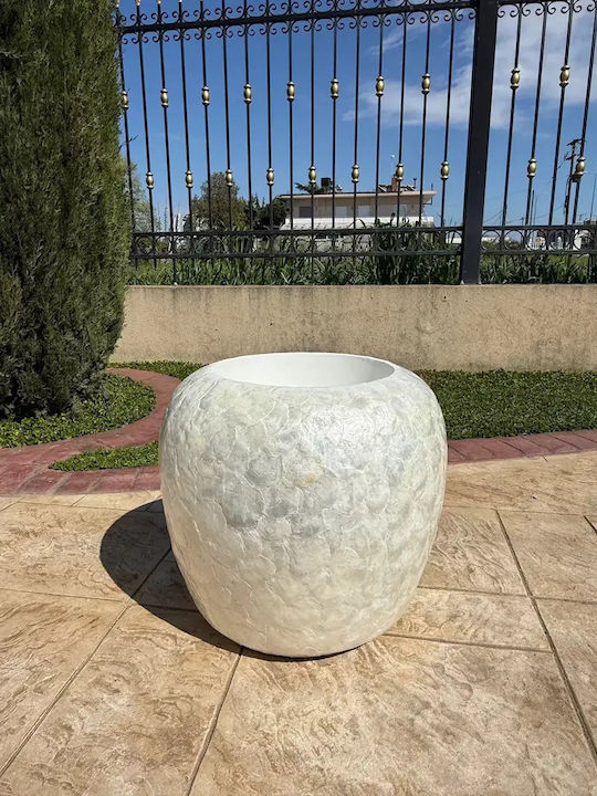 Keramik Blumentopf Beach Stone 50x47cm