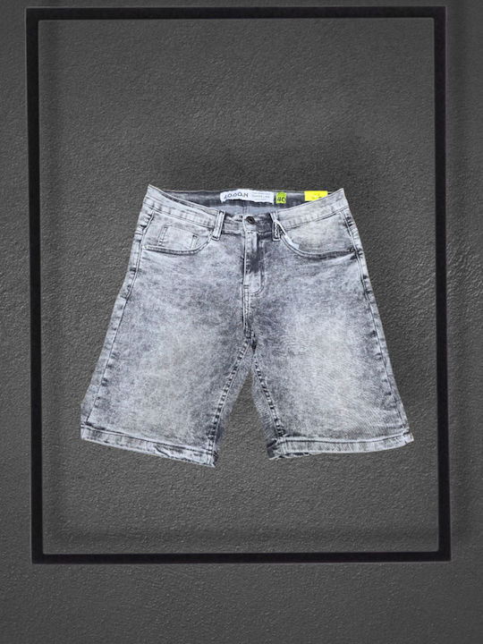 Herren Shorts Denim Grau