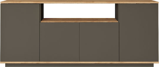 Μπουφές Clack Ανθρακί/πεύκο 180x44.5x75cm Μπουφές Clack Ανθρακί/πεύκο 180x44.5x75cm