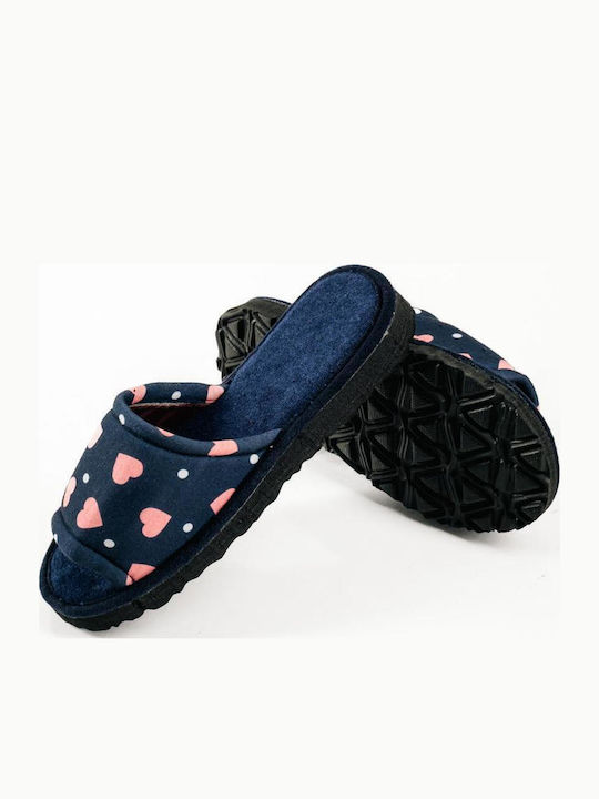 Terry Winter Women's Blue Slippers
