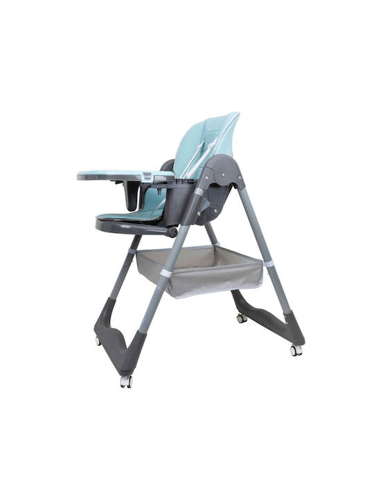Baby Hochstuhl mit Höhenverstellbar Blau