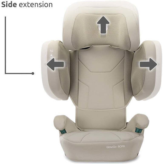 Lorelli GrowGo Καθισματάκι Αυτοκινήτου High-back Booster i-Size με Isofix Beige
