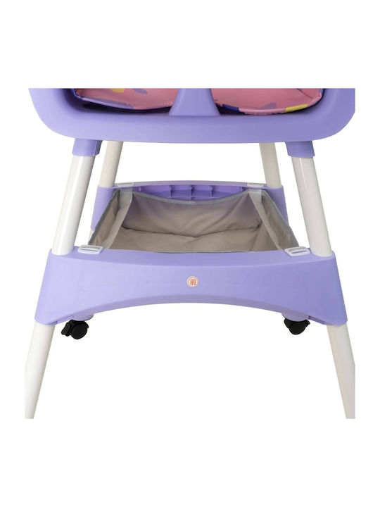 Scaun Înalt de Masă Bebe Violet