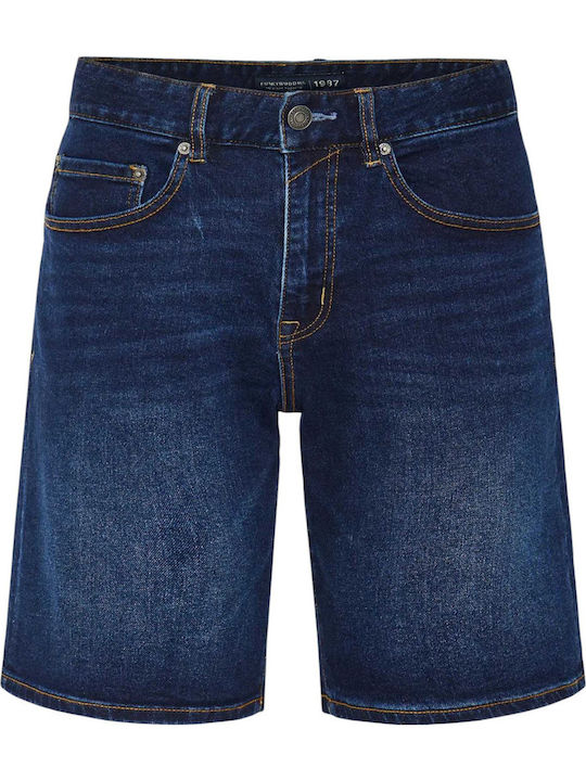 Herrenshorts Jeans Marineblau