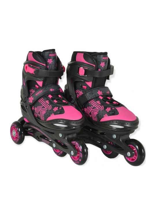 Αθλοπαιδιά Inline Αυξομειούμενα Rollers Μαύρα Παιδικά