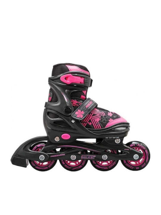 Αθλοπαιδιά Inline Αυξομειούμενα Rollers Μαύρα Παιδικά