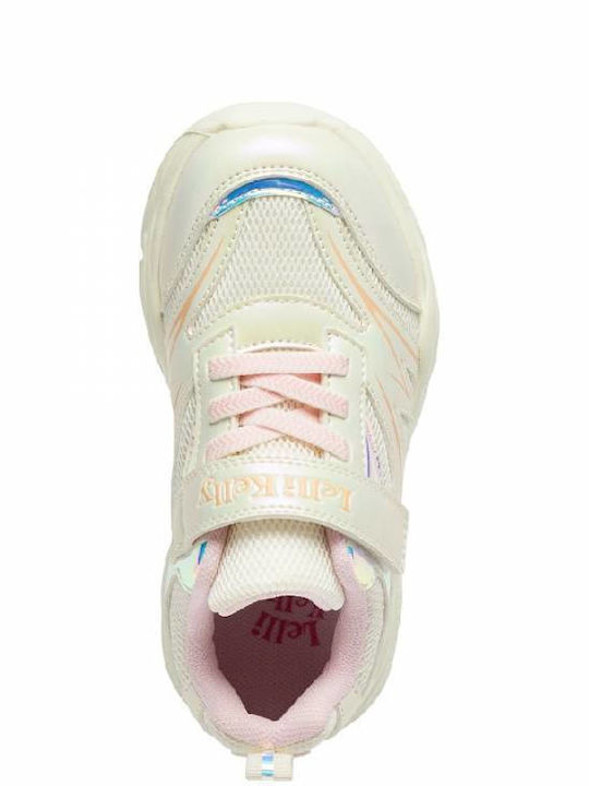 Cinzia Kids Sneakers with Hoop & Loop Closure Pink