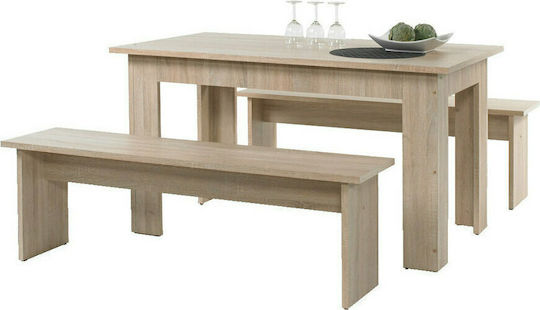 Sufragerie Stolkom 3buc Oaks 140x80buc