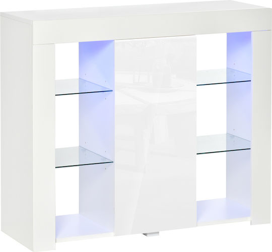 Μπουφές Ξύλινος Λευκός 97x35x83cm