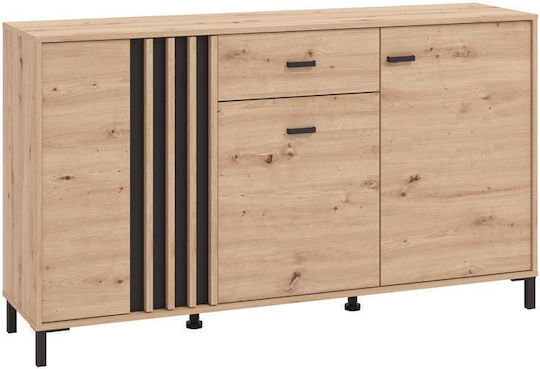 Μπουφές Laval 157 Ξύλινος με Συρτάρια Artisan Οακ/μαυρο 157x40x90cm Μπουφές Laval 157 Ξύλινος με Συρτάρια Artisan Οακ/μαυρο 157x40x90cm