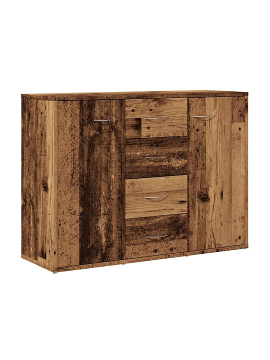 Sideboard Wooden with Drawers Coffee 88x30x64cm