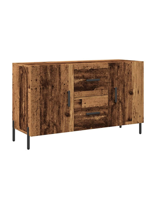 Sideboard Wooden with Drawers Coffee 100x36x60cm