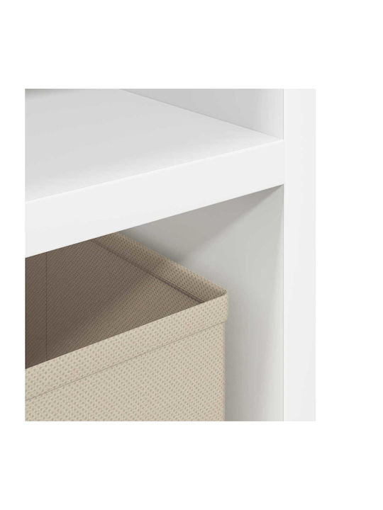 Βιβλιοθήκη Λευκό 72x22.5x38εκ.