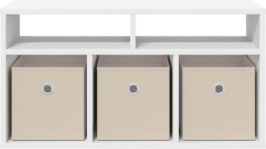 Bücherregal Weiß 72x22.5x38cm