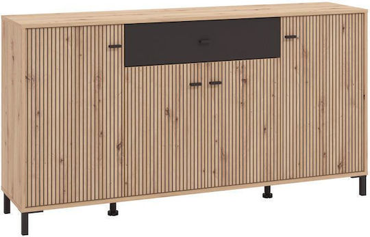 Μπουφές Avignon Avignon Ξύλινος Artisan Oak, Μαύρο 170x40x90cm Μπουφές Avignon Avignon Ξύλινος Artisan Oak, Μαύρο 170x40x90cm