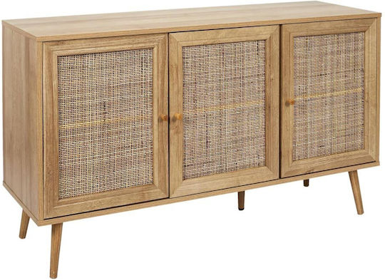 Μπουφές Ξύλινος Μπεζ 115x70x39cm