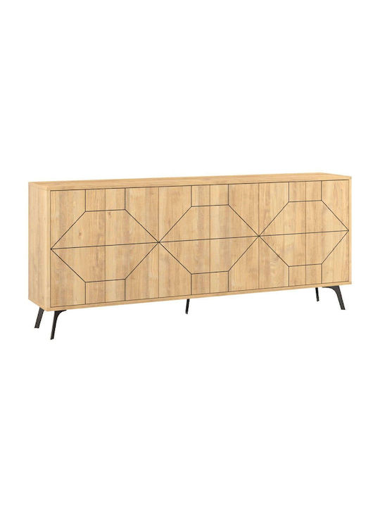 Dune Wooden Buffet Οξιά L184xW35xH77.4cm