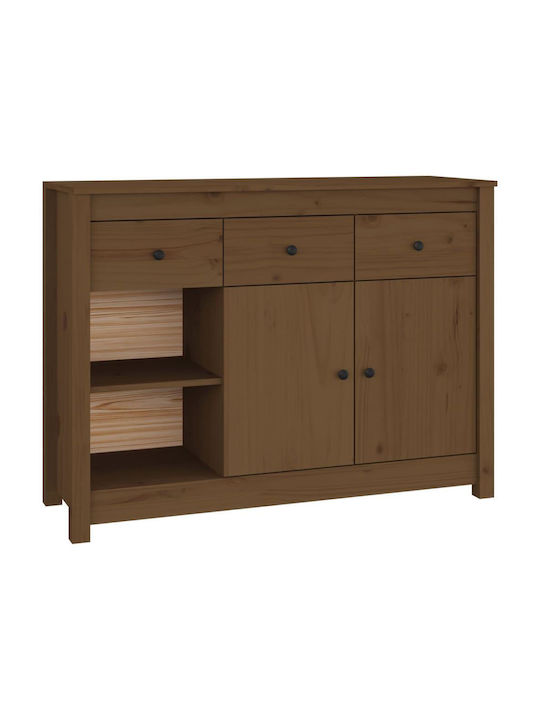 Мебели за съхранение с чекмеджета Кафяв мед 100x35x74см
