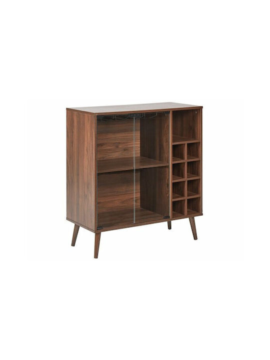 Sideboard Berwyn 2429 made of Wood & Glass Σκούρο Ξύλο, Πεύκο 54x39x91cm