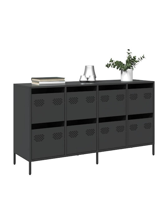Μπουφές mit Schubladen Black Velvet-Black Metal 135x39x73.5cm