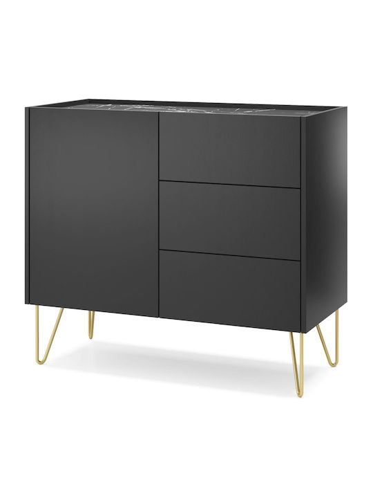 Мебели за съхранение Harmony дървен с чекмеджета Въглени 97x37x83см