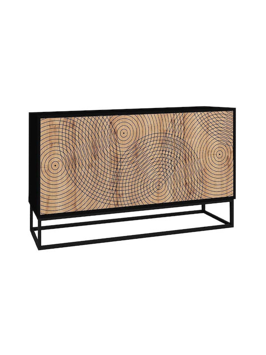Μπουφές Themis Ξύλινος Μπεζ 150x35x83.6cm