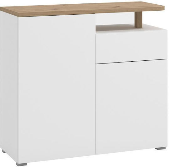 Μπουφές Aterno 103 Ξύλινος με Συρτάρια Λευκό/artisan 103x40x94cm Μπουφές Aterno 103 Ξύλινος με Συρτάρια Λευκό/artisan 103x40x94cm