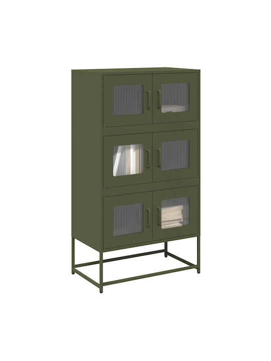 Μπουφές Olive Green, Green 68x39x123cm