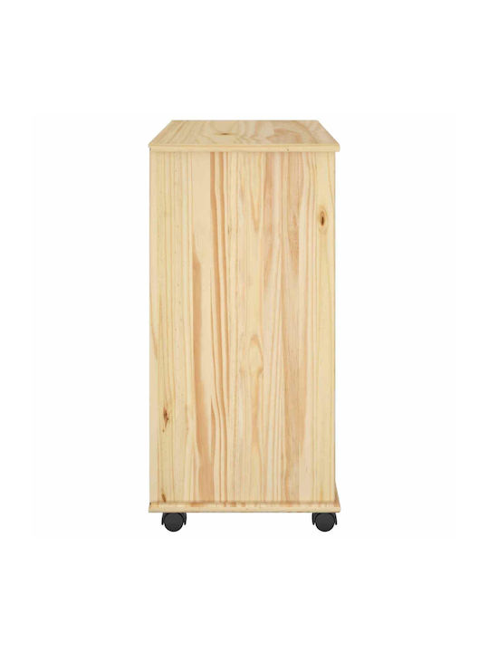 Kommode Für Schlafzimmer Aus Massivholz Braun 63,5x39x79cm