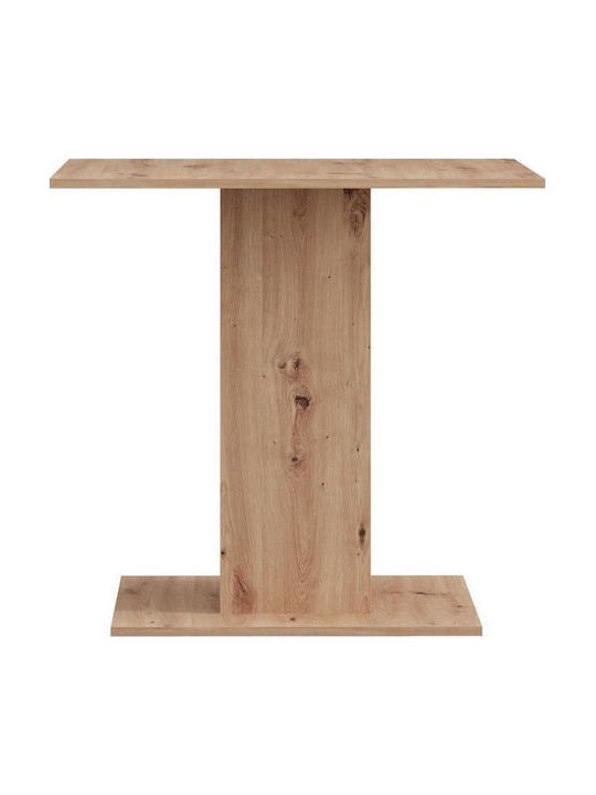 Capua Dining Table Wooden Artisan Oak 80x80x76cm