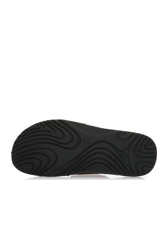 Leder Herrensandalen in Brauner Farbe