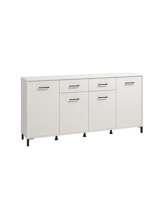 Sideboard Vienne 4k2f Wooden White 183x40x90cm
