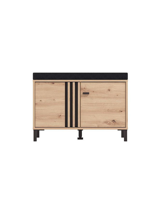 Mobilier Hol Laval Kom Artisan Stejar Negru 80x40x52 cm