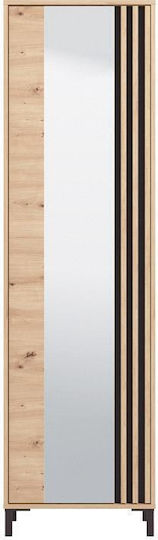 Επιπλο Εισοδου-χωλ Laval P1 Og Artisan Oak-μαυρο Χρωμα 55x40x193εκ