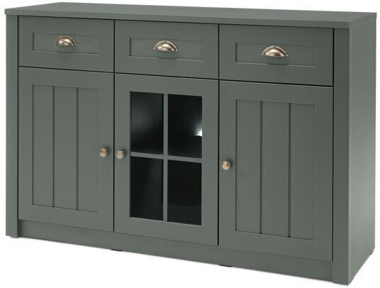 Μπουφές Lewiston R105 από Ξύλο & Μέταλλο με Συρτάρια 130x43x86cm
