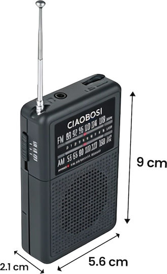Avizar TX-8182 Radio Μπαταρίας Schwarz