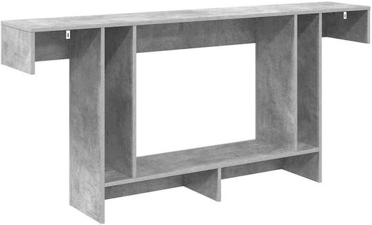 vidaXL Konsolentisch mit Spiegel 160 x 30 x 74 cm Grau