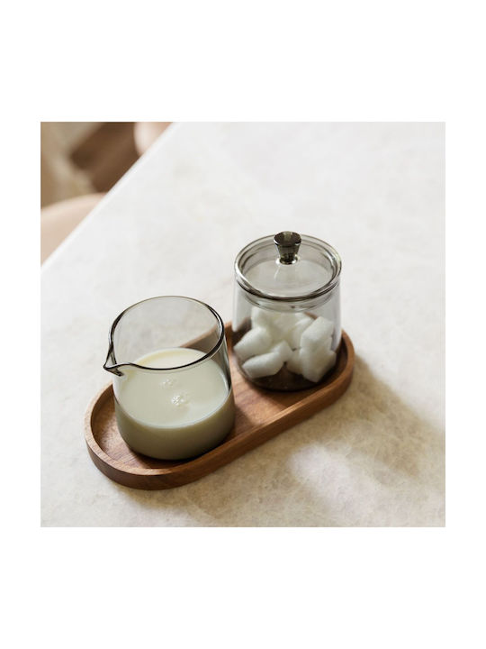 Salt&pepper 800204 Σετ Γαλατιέρα & Ζαχαριέρα Luma 230ml Smoked Grey