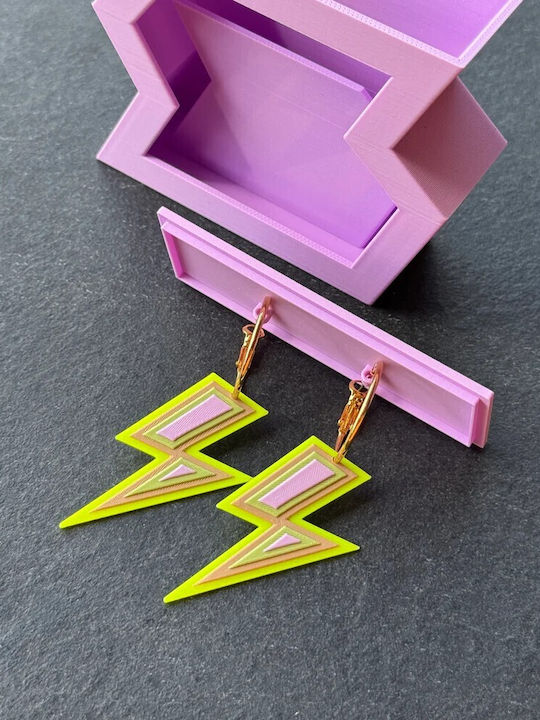 Pink Stories Vergoldete Fliederringe Ohrringe
