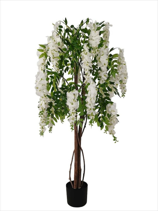 Plantă Artificială În Ghiveci Albă ForAll