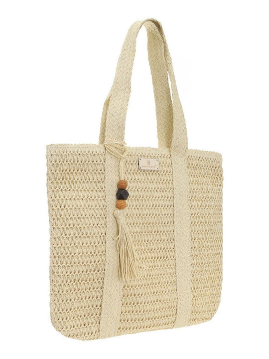 Bag to Bag Wicker Beach Bag Beige