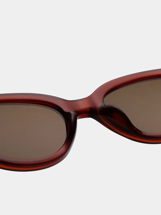 A.Kjaerbede Winnie Unisex Sunglasses With Brown Frame And Brown Lens 18315-1