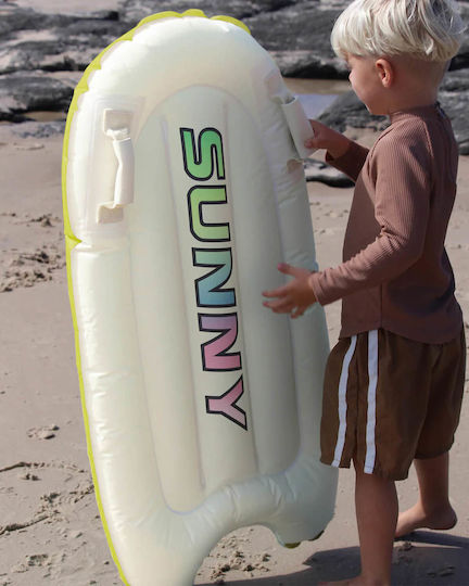 Sunnylife Kids Surf Mat Pool Party Cream Charcoal Beige 9339296072905
