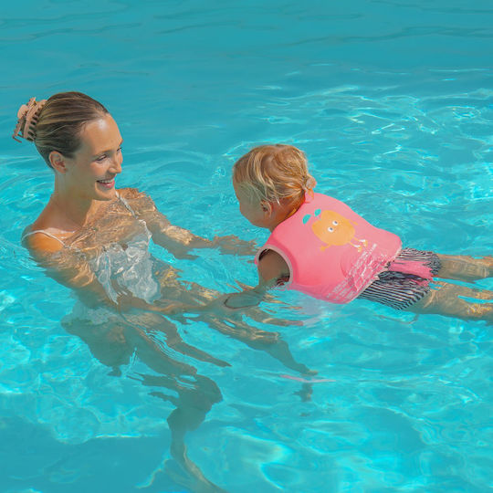 Sunnylife Swimming Vest Poppy Peach Neon Pink