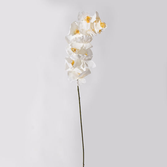 Supergreens Artificial White Orchid Branch 112 Cm 7-0840