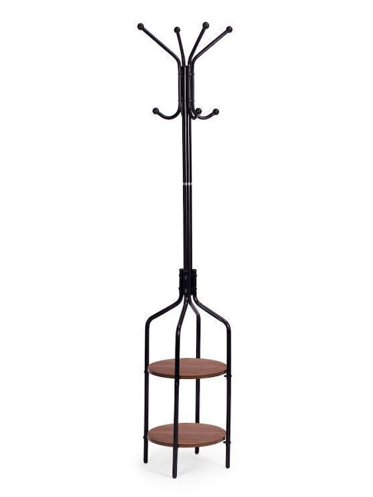 Modernhome Freistehender Kleiderständer Metallisch Schwarz 180cm